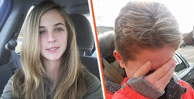 Une jeune fille se fait coiffer pour son anniversaire et son père et sa belle-mère lui ont tout coupé en guise de punition